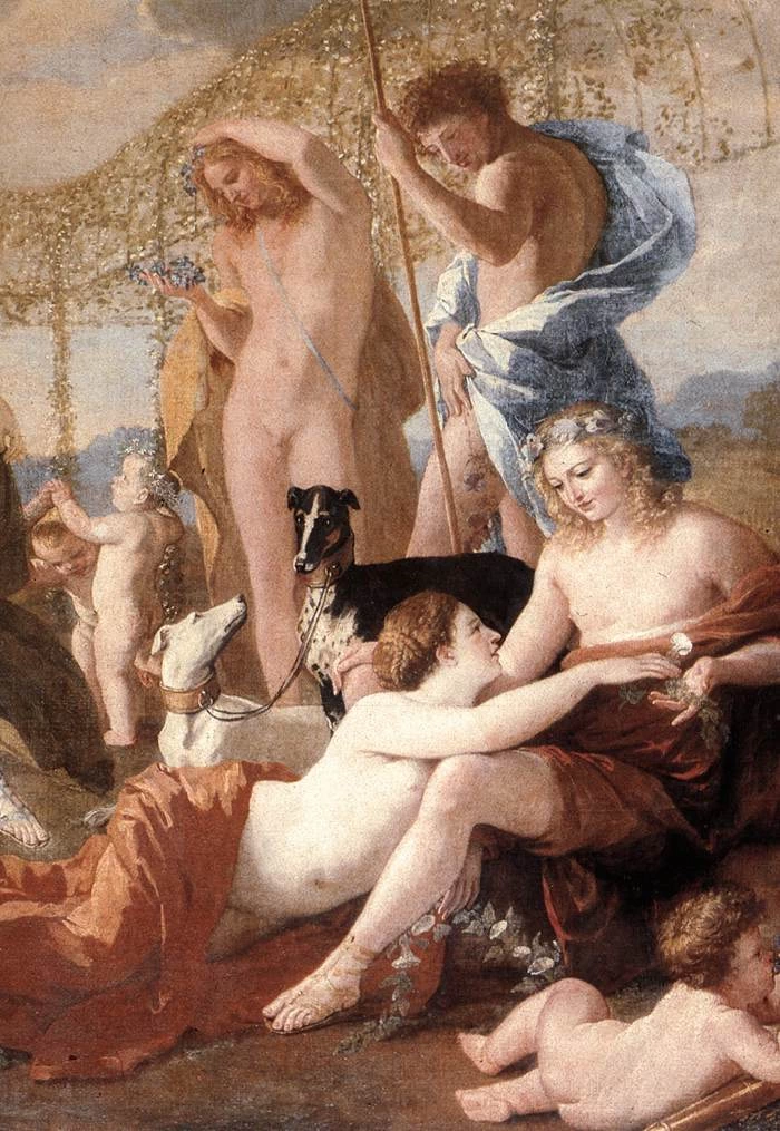 L'impero di Flora - dettaglio, Gemäldegalerie, Dresden
